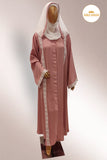 Blush Pintex Abaya