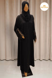 Black Beaded Abaya