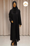 Black Pleated Abaya