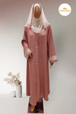 Pink Lacework Abaya