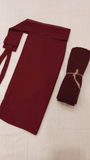 Georgette Hijab + Saudi Niqab Set - Maroon