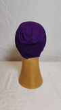 Plain Elastic Cap - Dark Purple