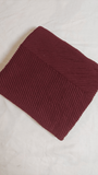 Crushed Lawn Hijabs - Garnet Red