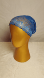 Embellished Lace Cap - Royal Blue