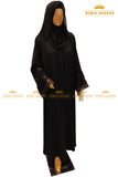 Black Organza Sleeve Abaya