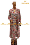 Floral Heavy Flare Abaya