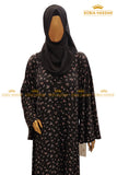 Dark Bloom Abaya