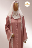 Blush Pintex Abaya