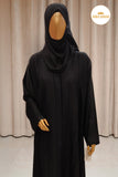 Black Pleated Abaya