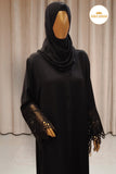 Black Lace Abaya