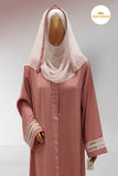 Pink Lacework Abaya