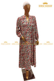 Floral Heavy Flare Abaya