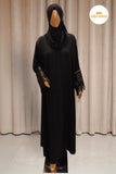 Black Beaded Abaya