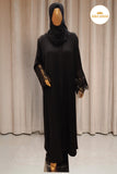 Black Lace Abaya