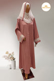 Pink Lacework Abaya