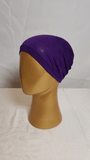 Plain Elastic Cap - Dark Purple