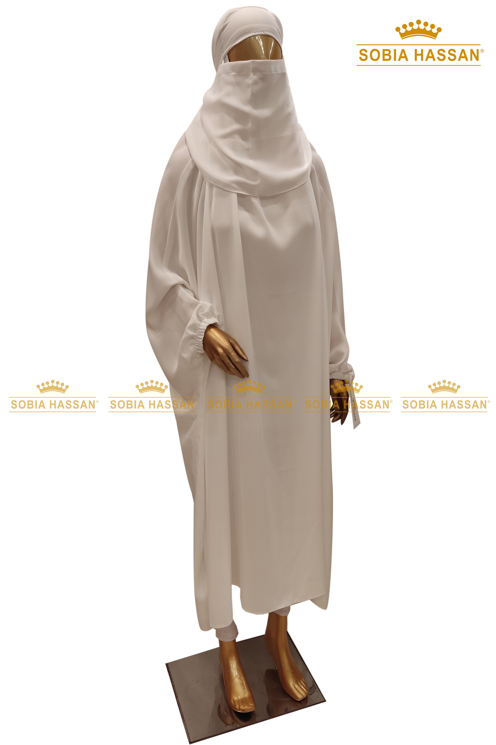 White Jilbab Set