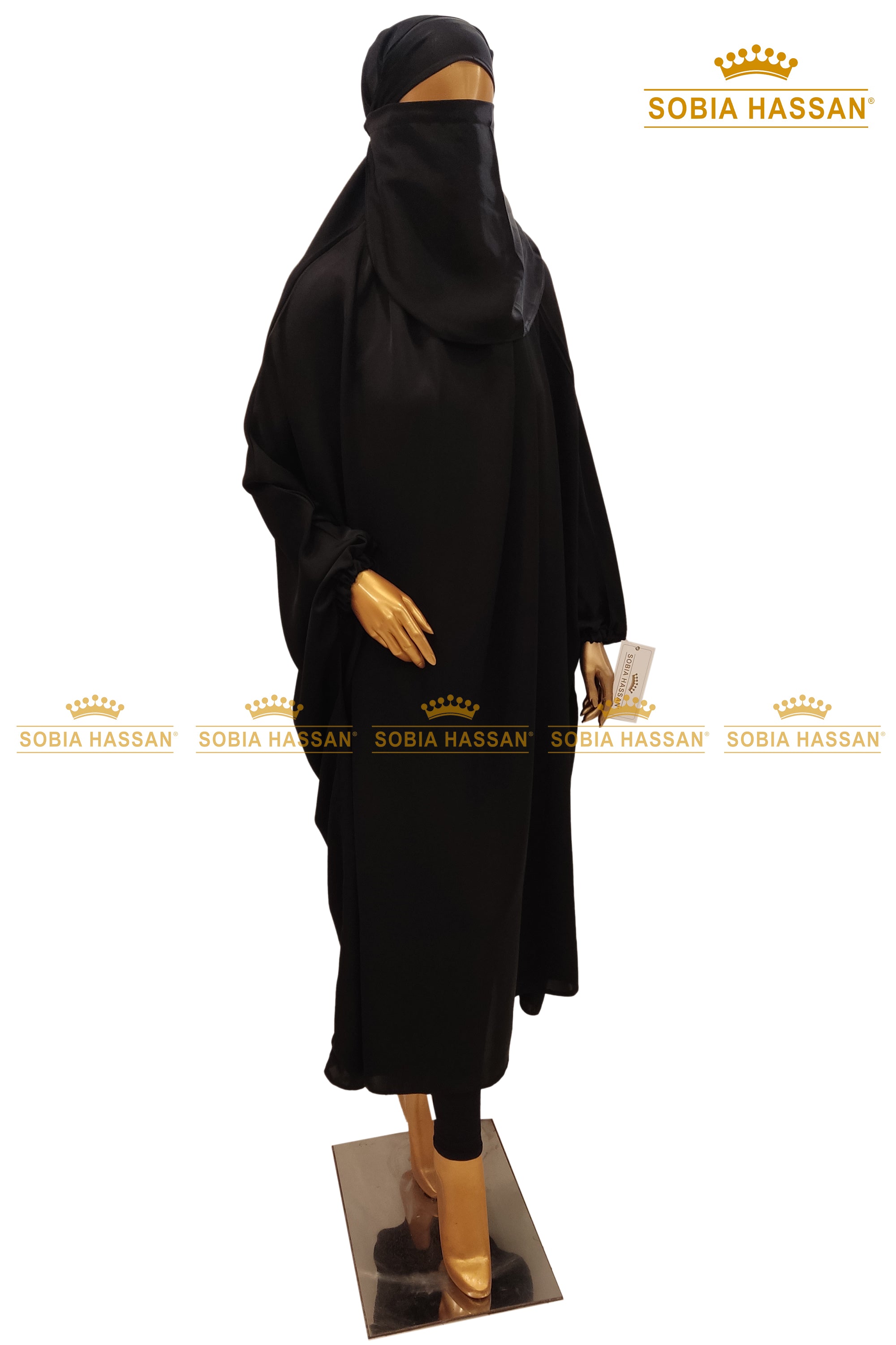 Black Jilbab Set