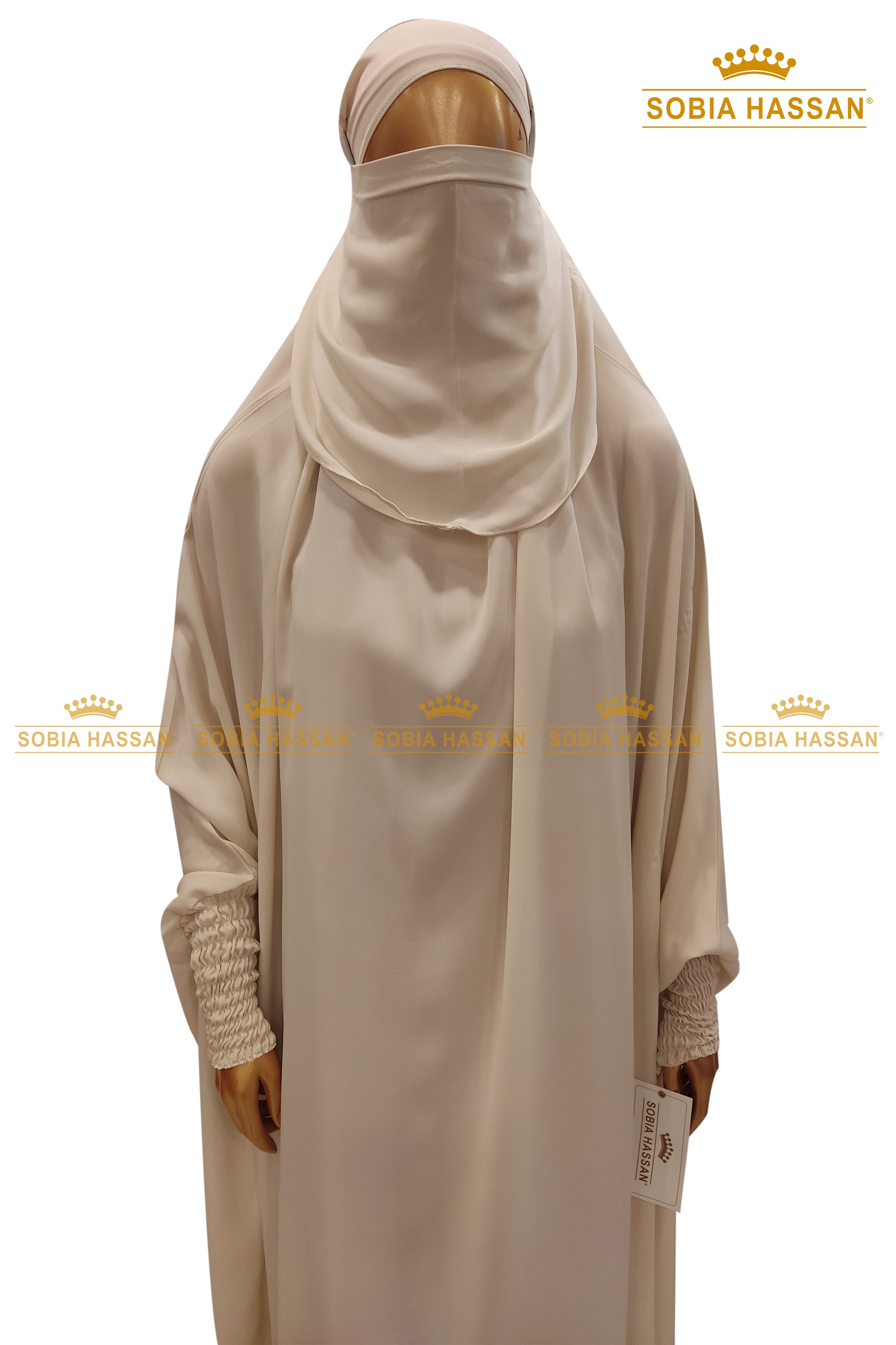 Cream Jilbab Set