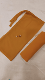 Georgette Hijab + Mini Niqab Set - Golden Ochre