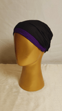 Color Border Cap - Plum