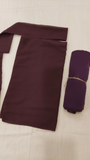 Georgette Hijab + Saudi Niqab Set - Plum