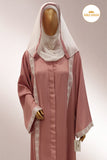 Blush Pintex Abaya