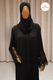 Black Lace Abaya