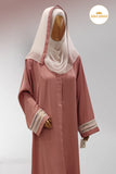 Pink Lacework Abaya