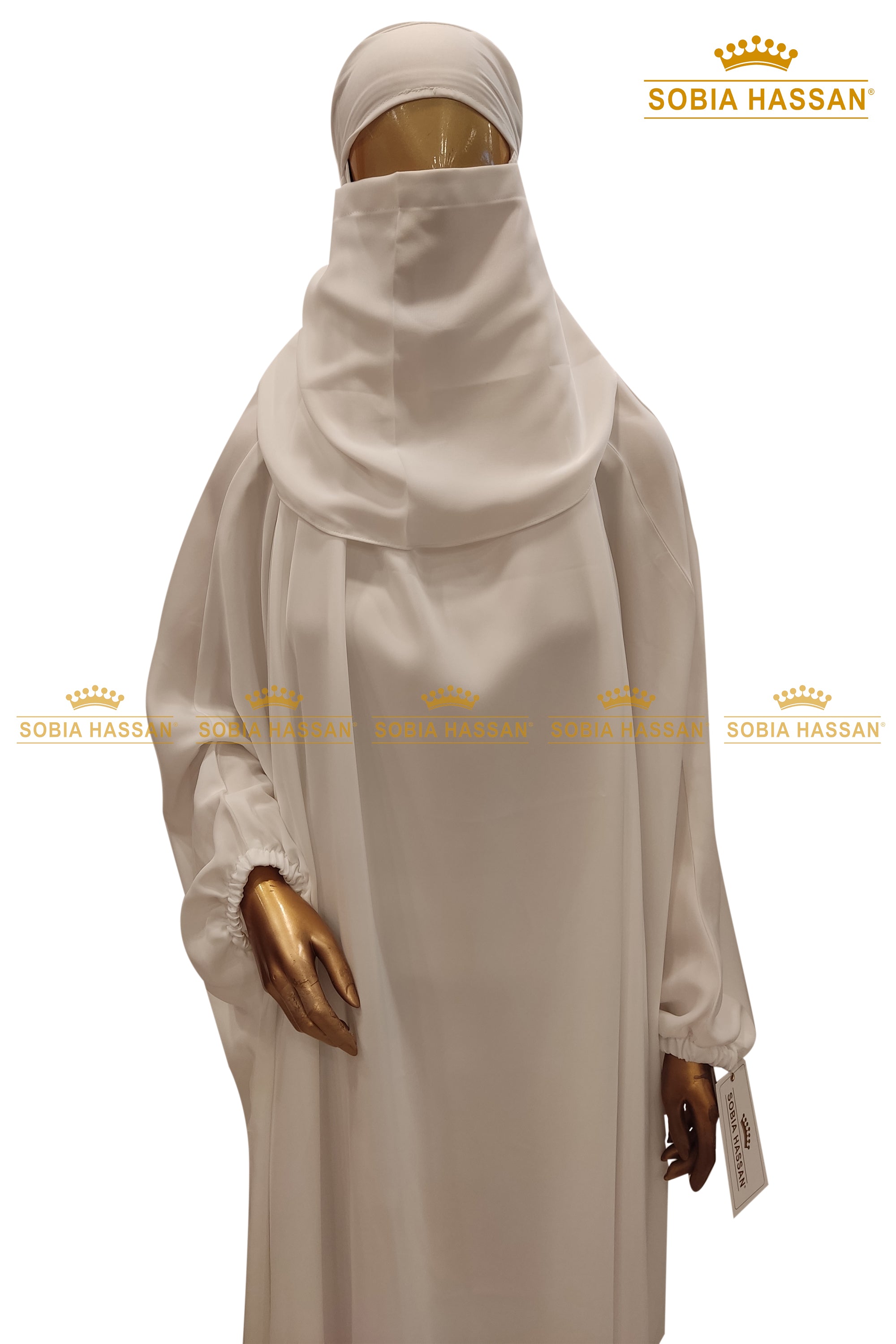 White Jilbab Set