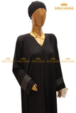 Black Thread Maxi Abaya