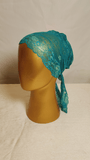 Plain Lace Cap - Turquoise