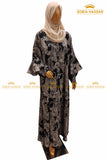 Paisley Frilled Abaya