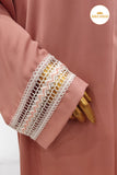 Pink Lacework Abaya