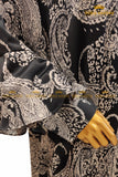 Paisley Frilled Abaya