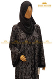 Feather Print Abaya