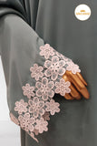 Aquamarine Lace Abaya