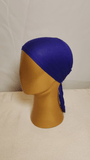 Plain Tie Back Cap  - Royal Blue