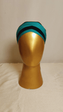 Two Tone Criss Cross Cap - Teal