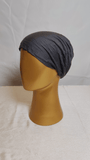 Plain Elastic Cap - Charcoal Gray