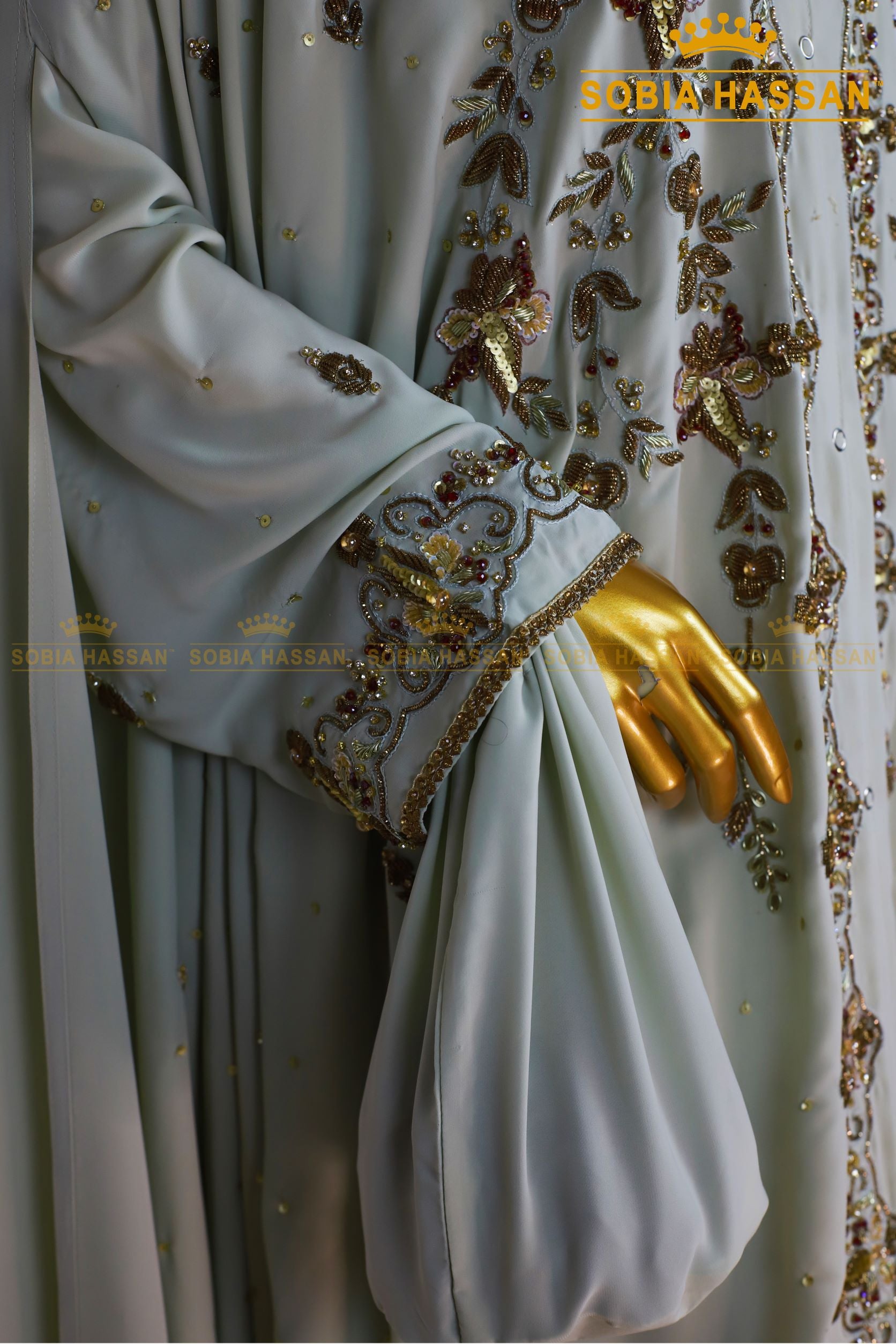 Pistachio Turkish Bridal Dress