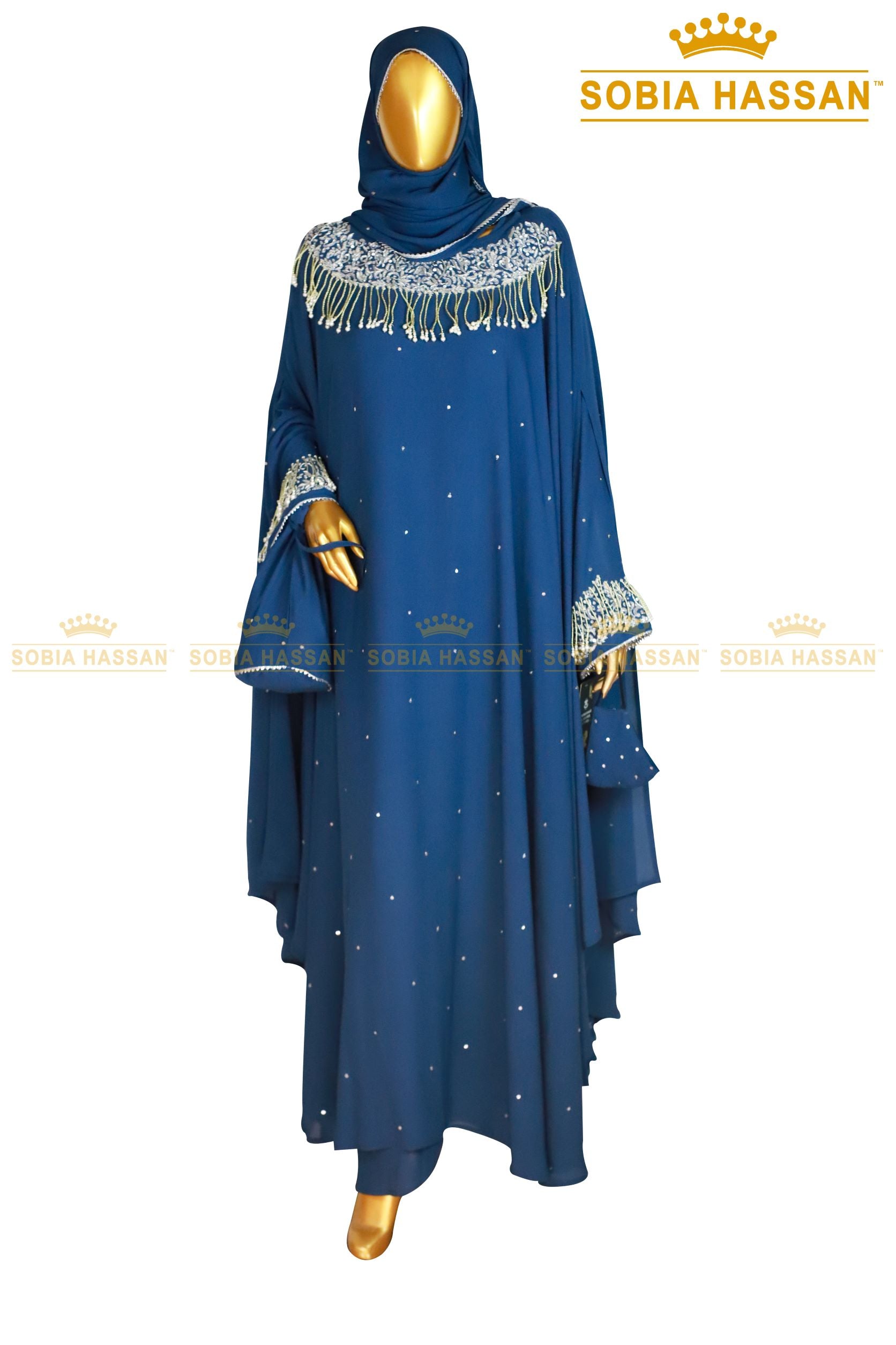 Blue Turkish Bridal Dress