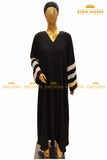 Patch Sleeves Abaya