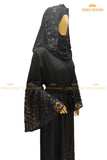 Sequined Belt Open Abaya