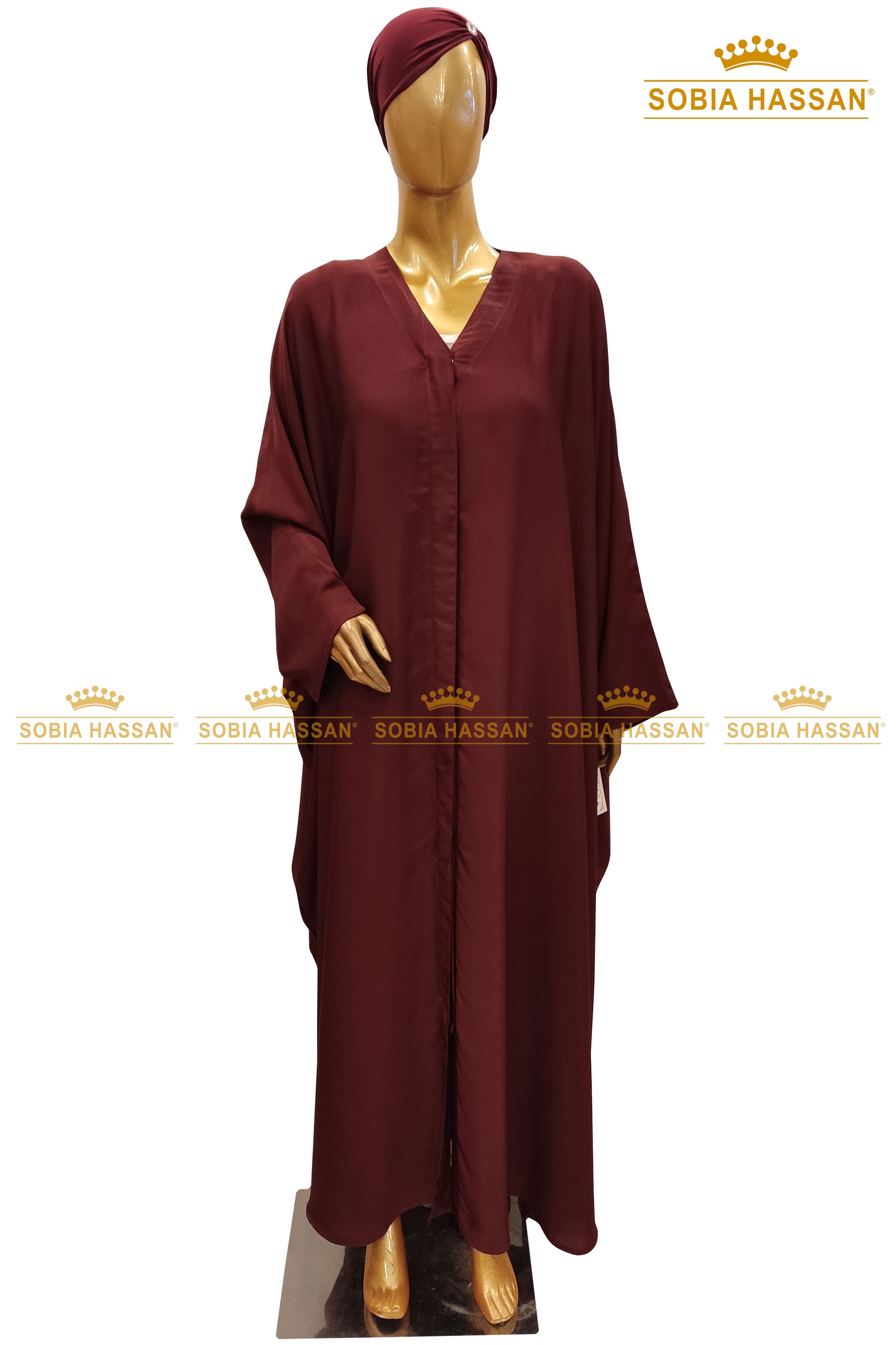 Front Open Butterfly Abaya