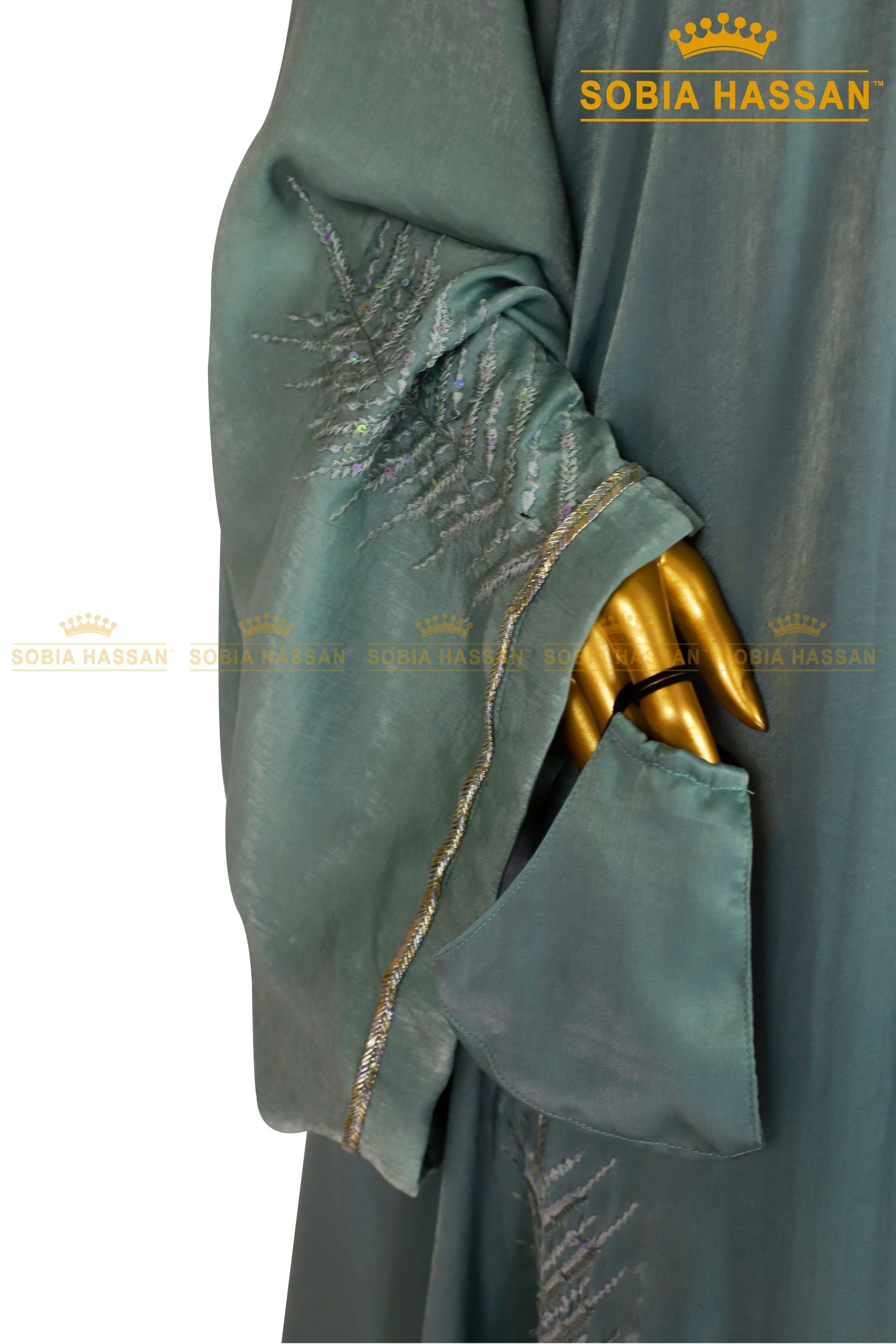 Velvet Silk Open Abaya