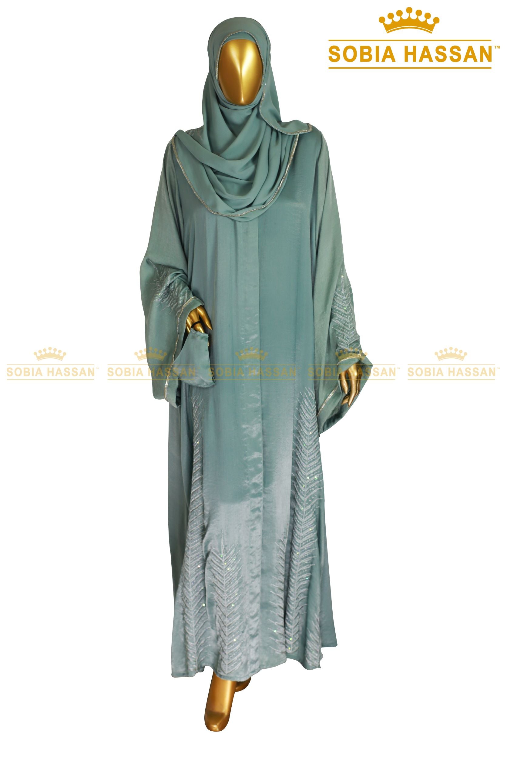 Velvet Silk Open Abaya