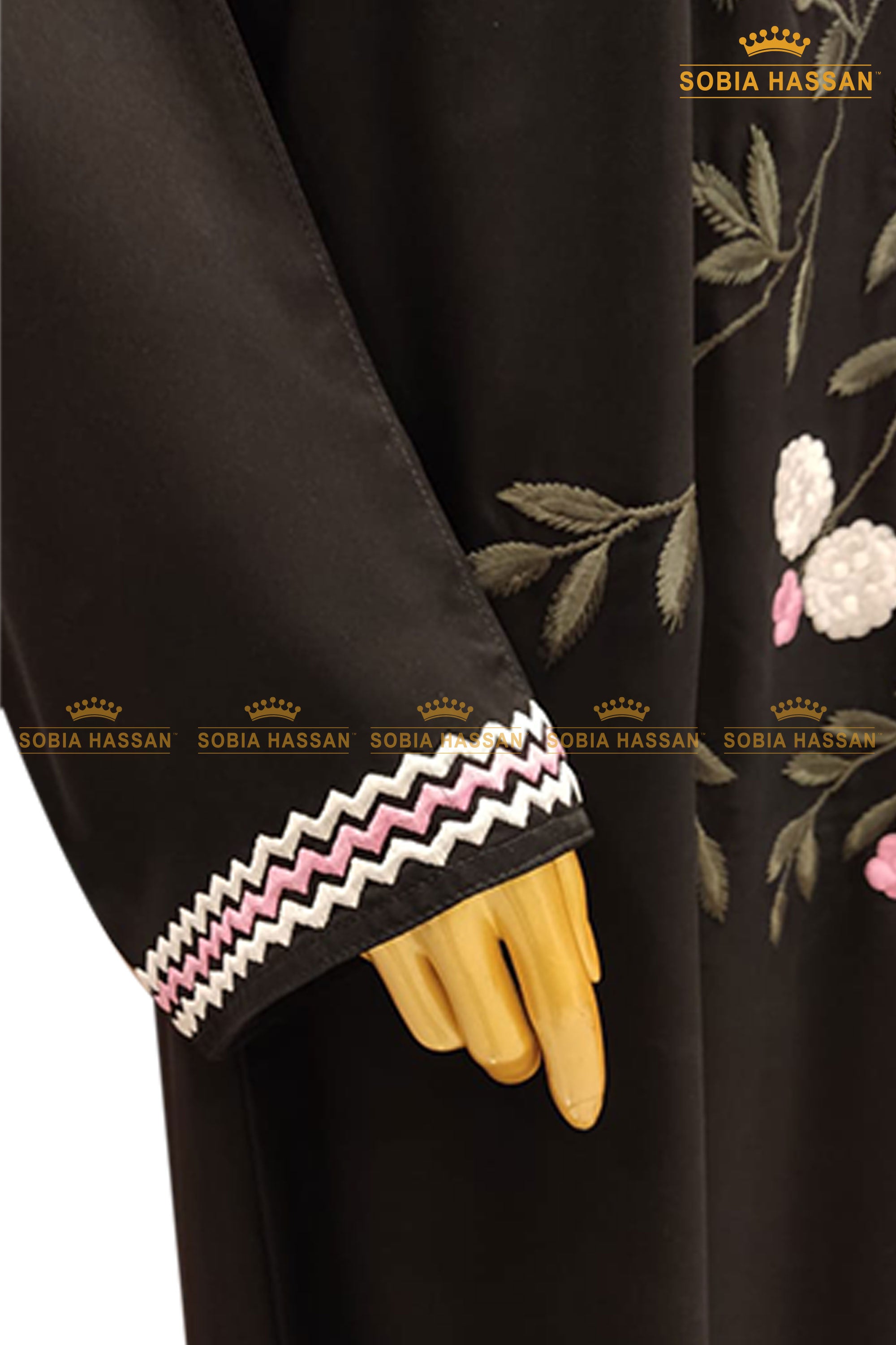 Flower Embroidered Abaya